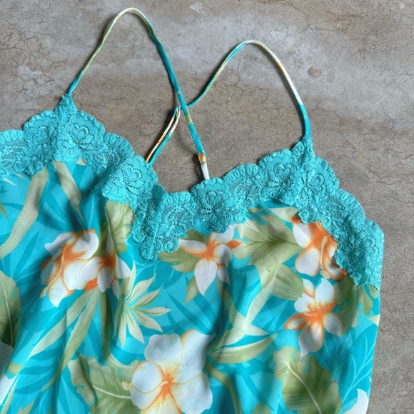 Valerie Stevens Sheer Floral Slip Dress - Picture 5 of 6